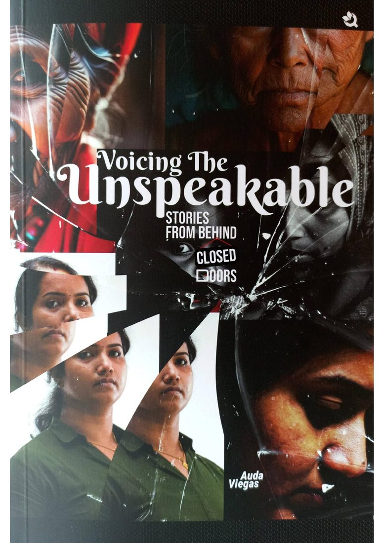 The cover of Auda Viegas's book Voicing the Unspeakable: Stories From Behind Closed Doors